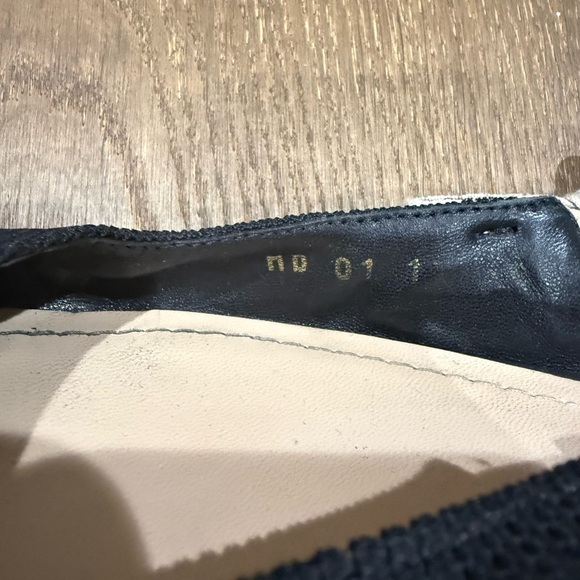 Dior Black and Cream Slingback Heels - Picture 4 of 10